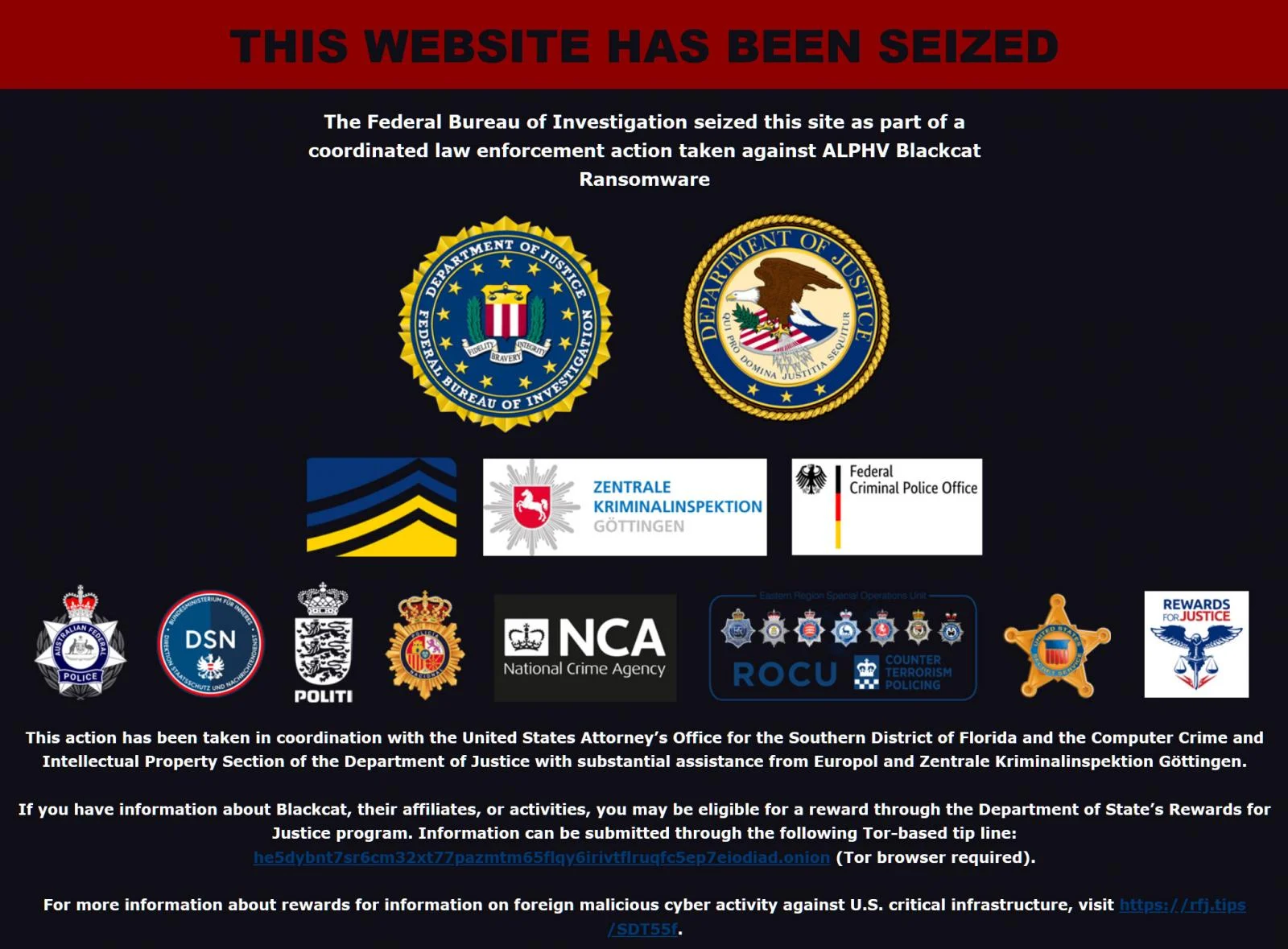FBI Black Cat ALPHV