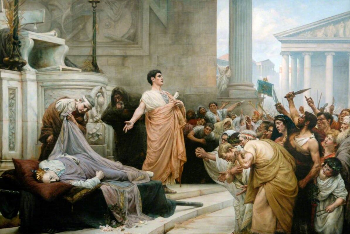 Η κηδεία του Ιούλιου Καίσαρα.