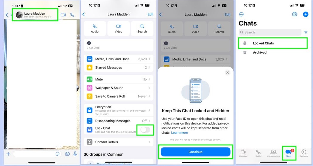 WhatsApp Locked Chats