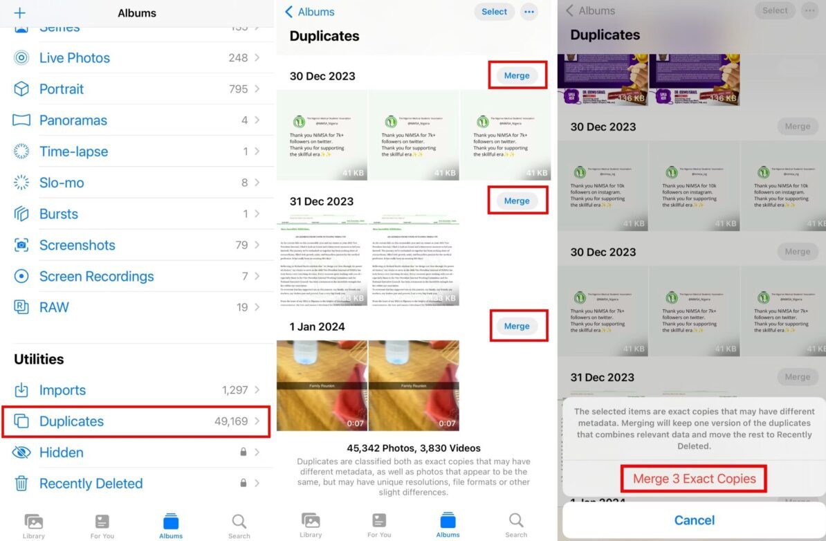 iPhone διπλές φωτογραφίες