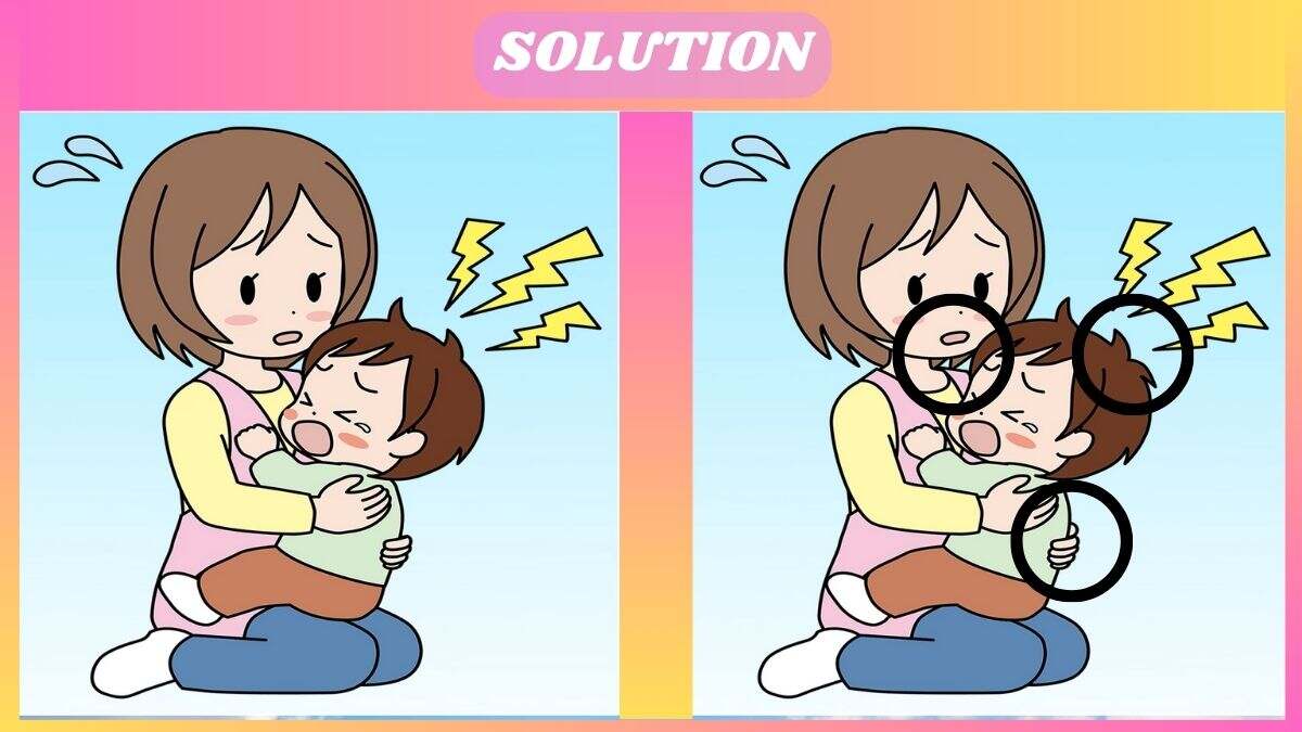 τεστ παρατηρητικότητας «Βρες τις διαφορές» μητέρα μωρό λύση