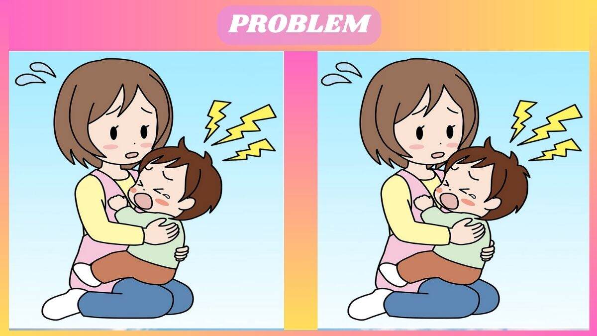 τεστ παρατηρητικότητας «Βρες τις διαφορές» μητέρα μωρό 