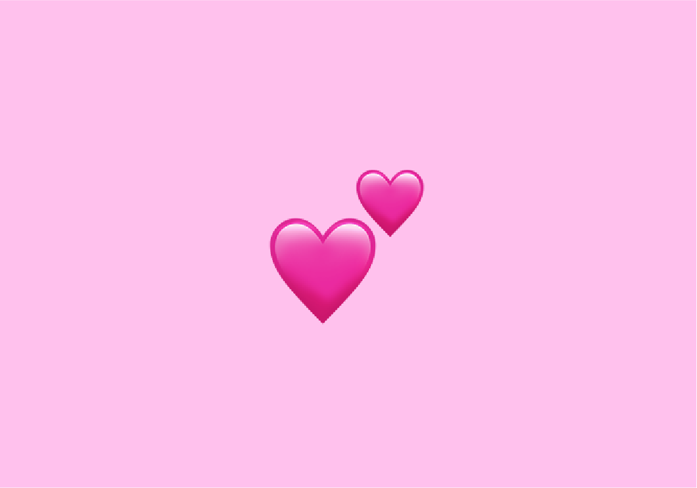 emoji με διπλή καρδιά