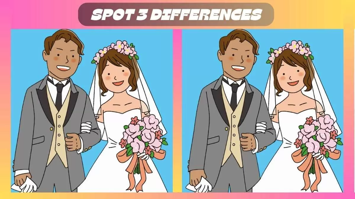 Τεστ παρατηρητικότητας: Μόνο το 1% των ανθρώπων μπορεί να βρει τις 3 διαφορές στις εικόνες με το παντρεμένο ζευγάρι σε 30 δευτερόλεπτα