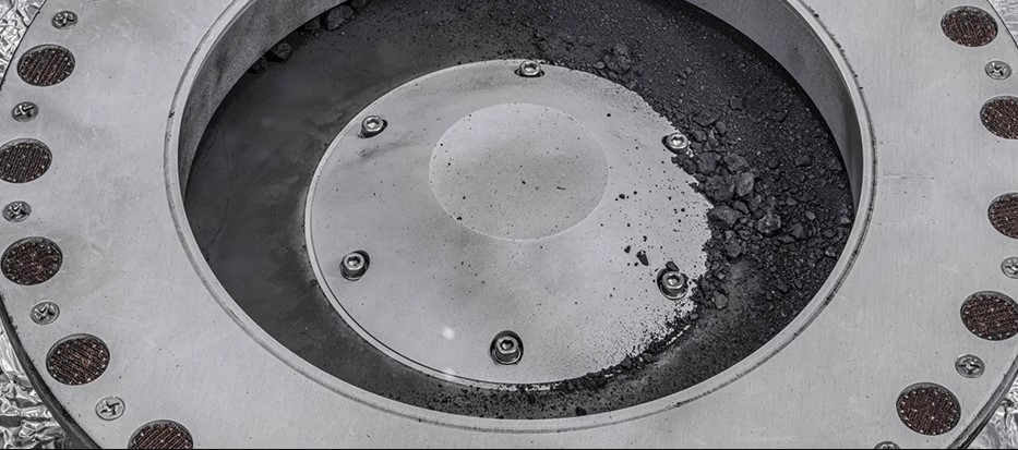 Δοχείο που περιέχει δείγμα που ανακτήθηκε από τον αστεροειδή Bennu. 