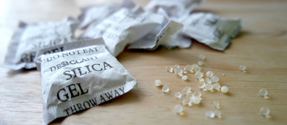 χάντρες απορρόφησης υγρασίας silica gel