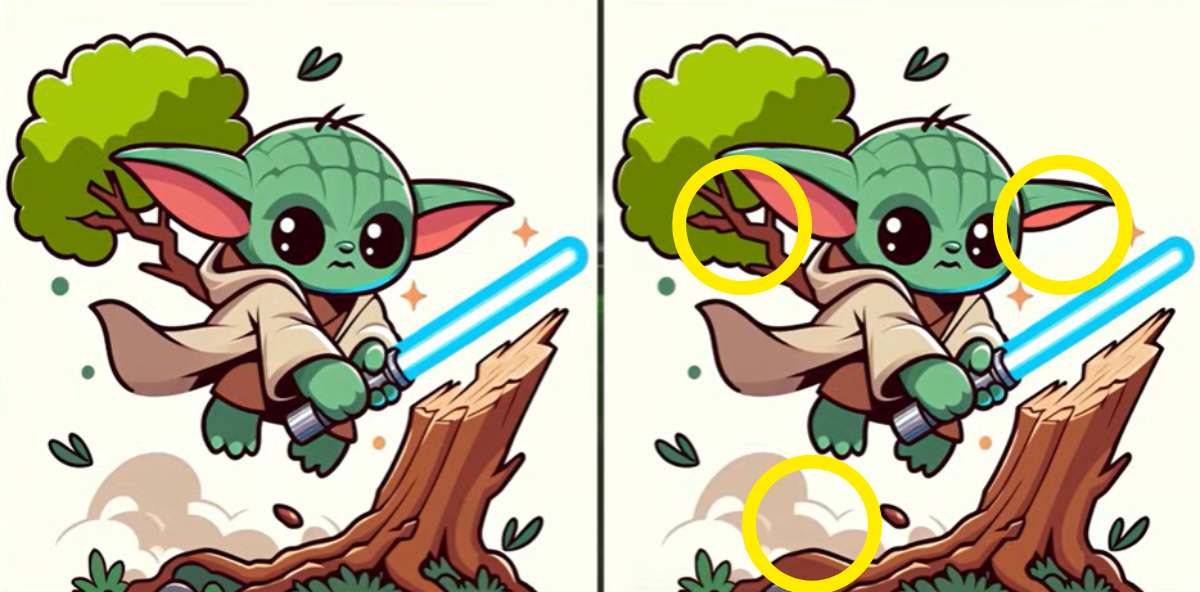Τεστ παρατηρητικότητας διαφορές Baby Yoda λύση