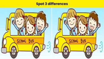 Τεστ παρατηρητικότητας: Μπορείτε να βρείτε τις 3 διαφορές στις εικόνες με το σχολικό σε 21 δευτερόλεπτα;