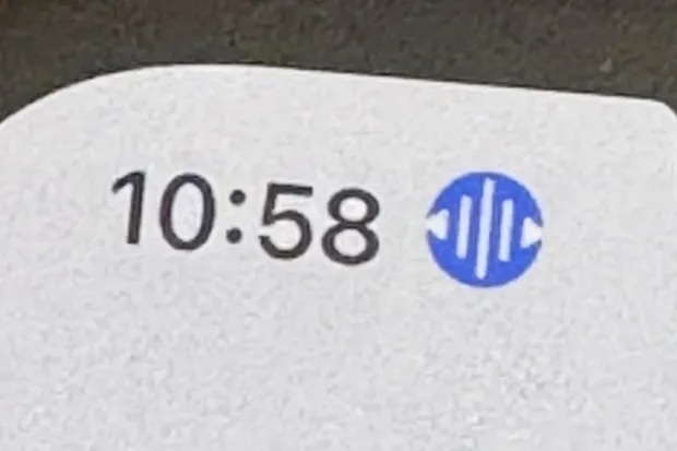 iPhone μπλε εικονίδιο