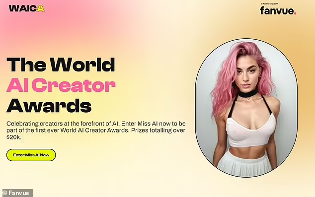 AI καλλιστεία fanvue Miss AI
