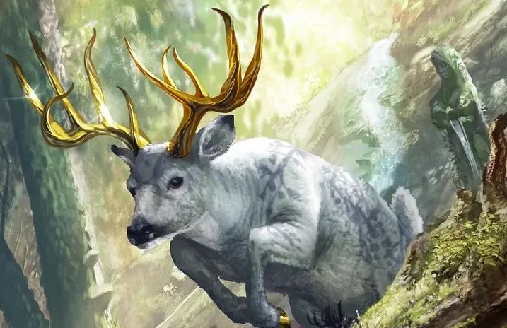 Ελάφι με χρυσά κέρατα