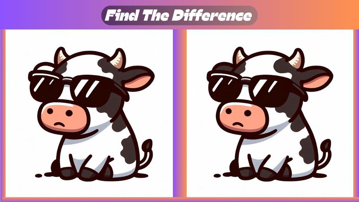 Τεστ παρατηρητικότητας, διαφορές, αγελάδα