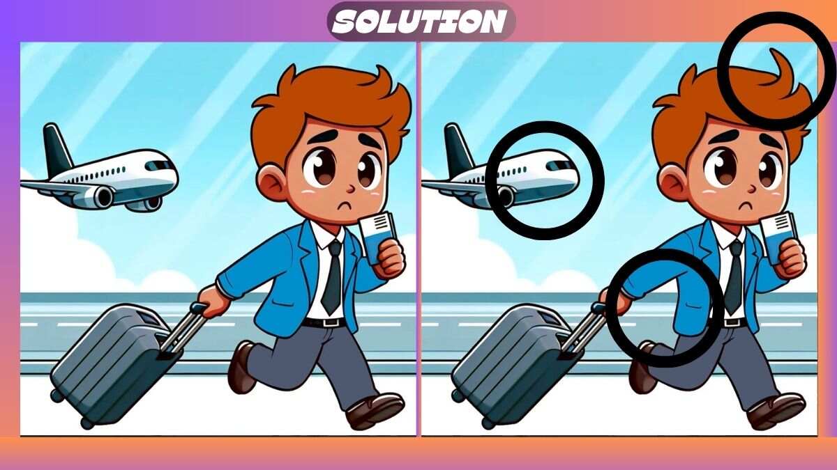 Τεστ παρατηρητικότητας, διαφορές άνδρας λύση