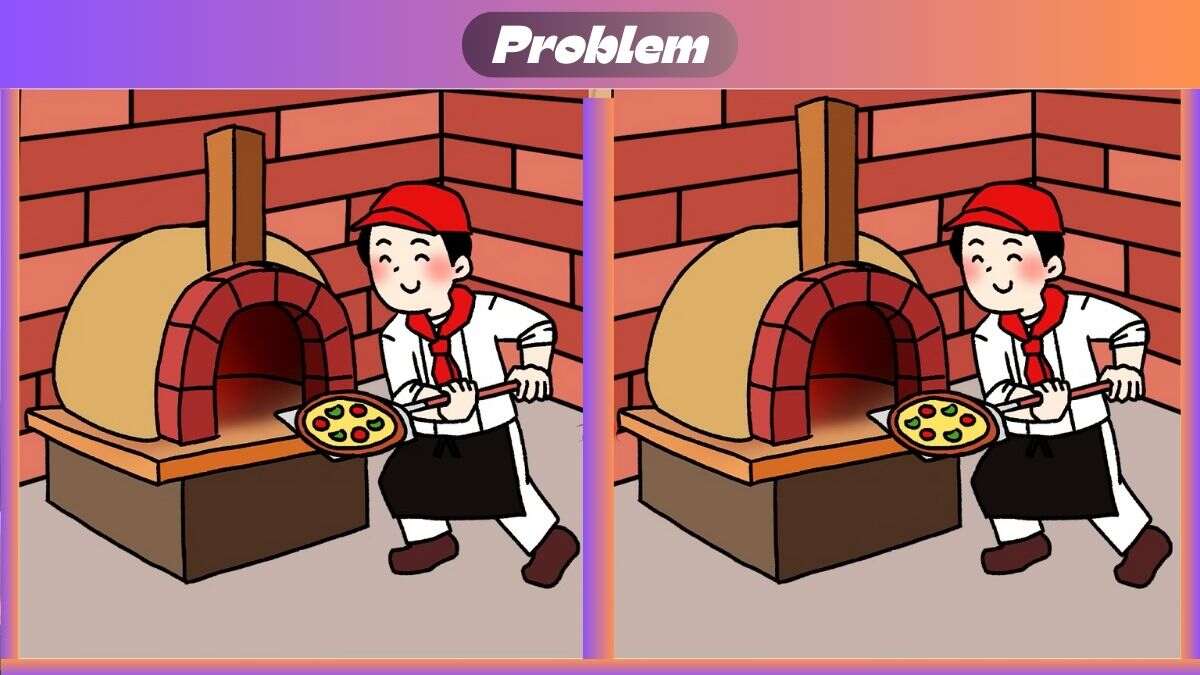 Τεστ παρατηρητικότητας, διαφορές, άνδρας, πίτσα