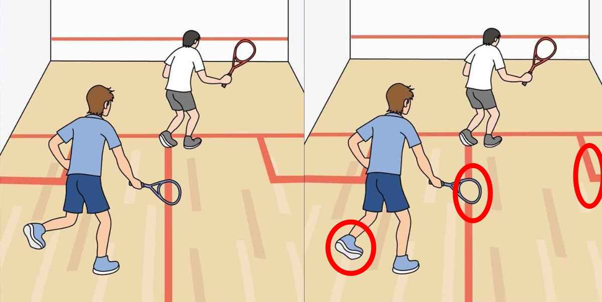 Τεστ παρατηρητικότητας, διαφορές, squash 