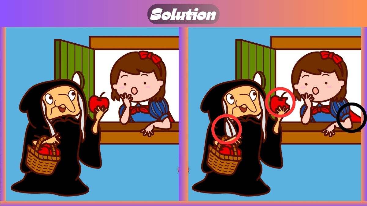 Τεστ παρατηρητικότητας, διαφορές, Χιονάτη λύση