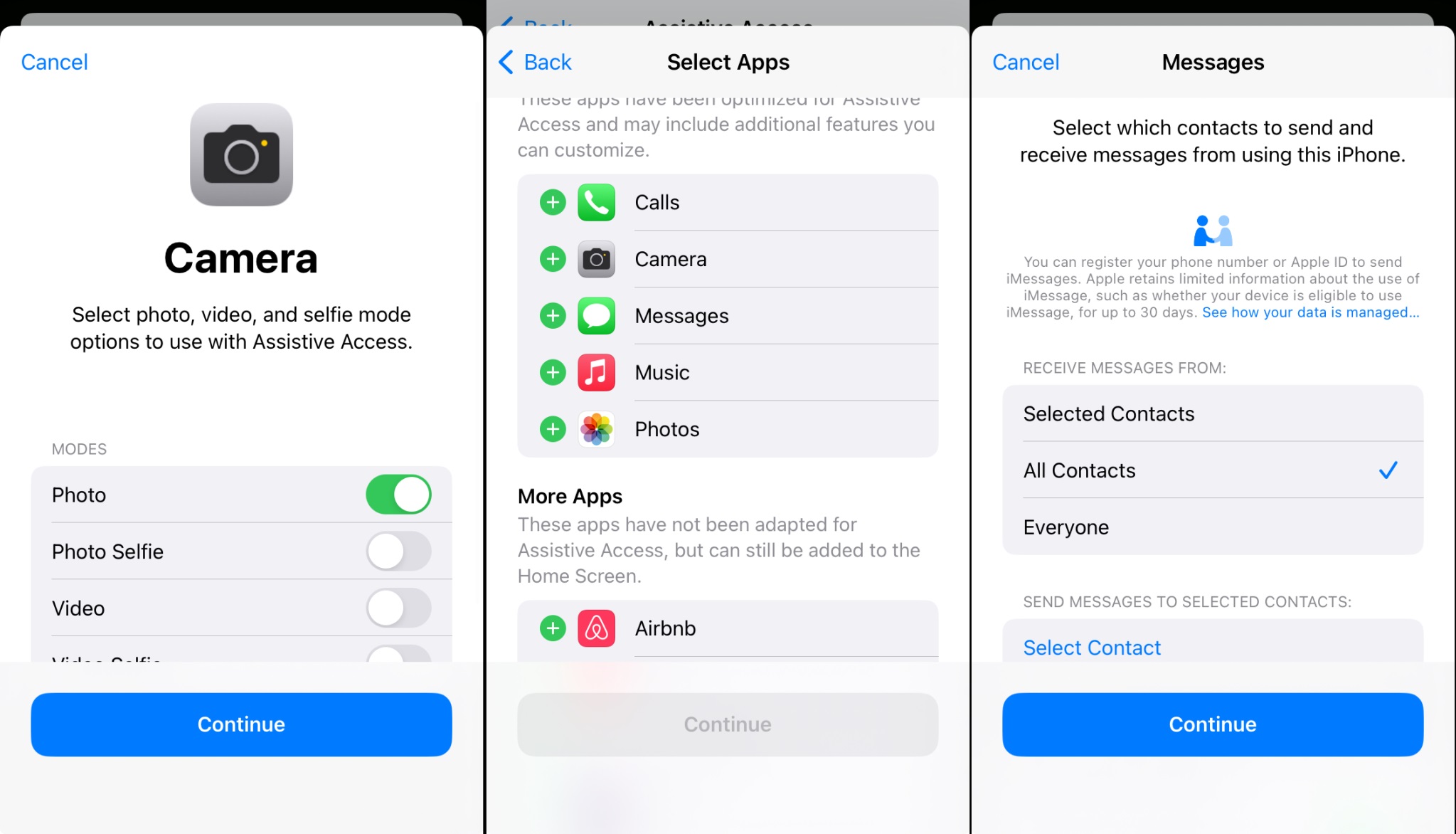 Assistive Access iPhone