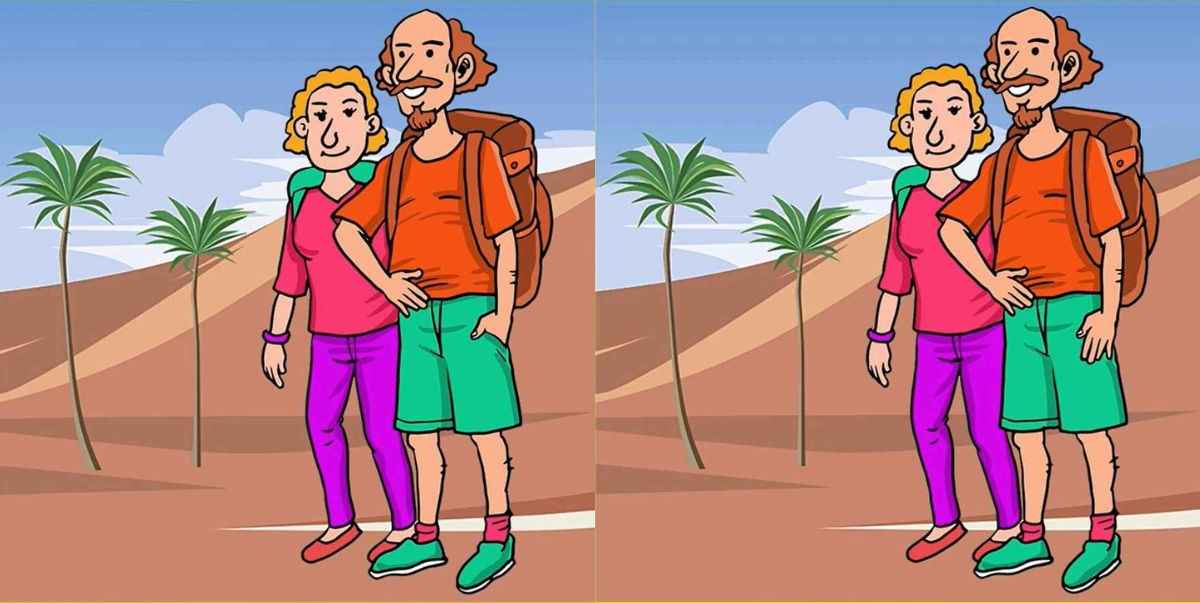 Τεστ παρατηρητικότητας, διαφορές, ζευγάρι, έρημος