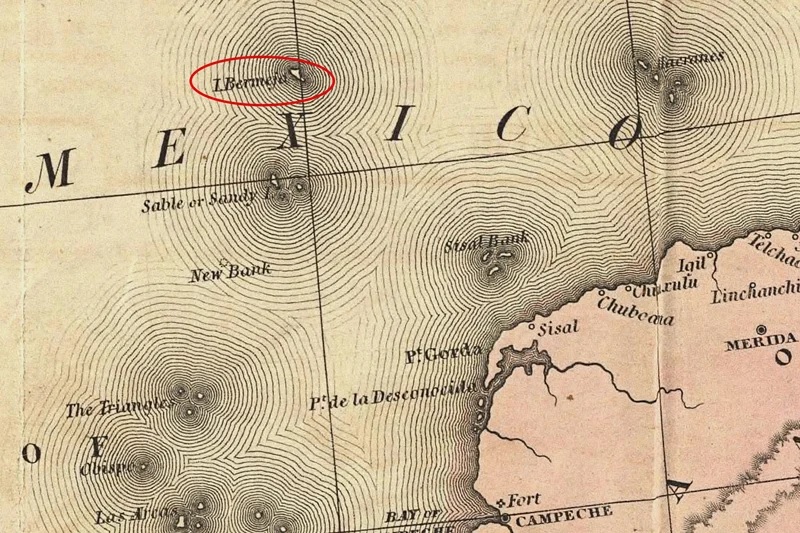 Μπερμέγια Bermeja Χάρτης 1846