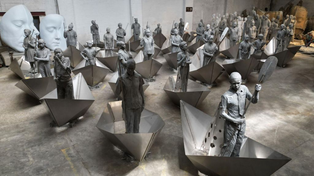 Jason deCaires Taylor, A World Adrift, Καραϊβική, γλυπτά