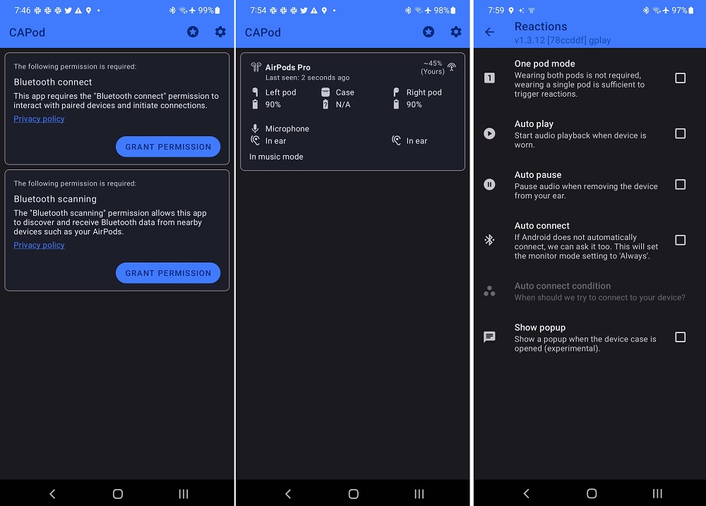 AirPods μπαταρία Android