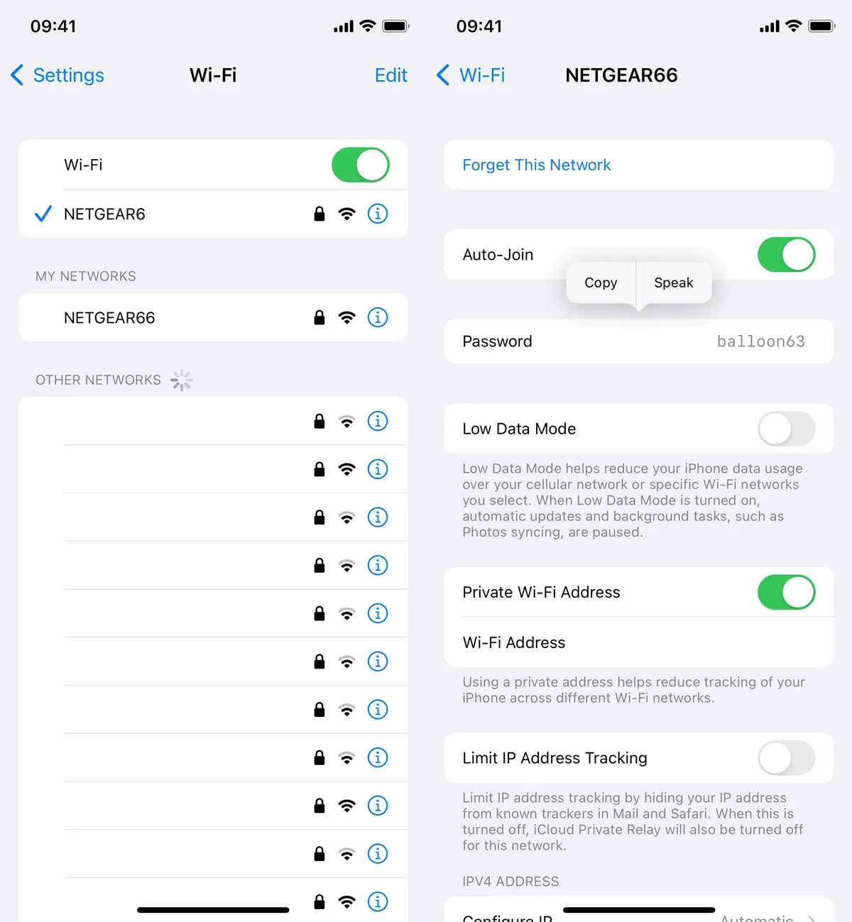 Apple iPhone Wi-Fi κωδικός πρόσβασης