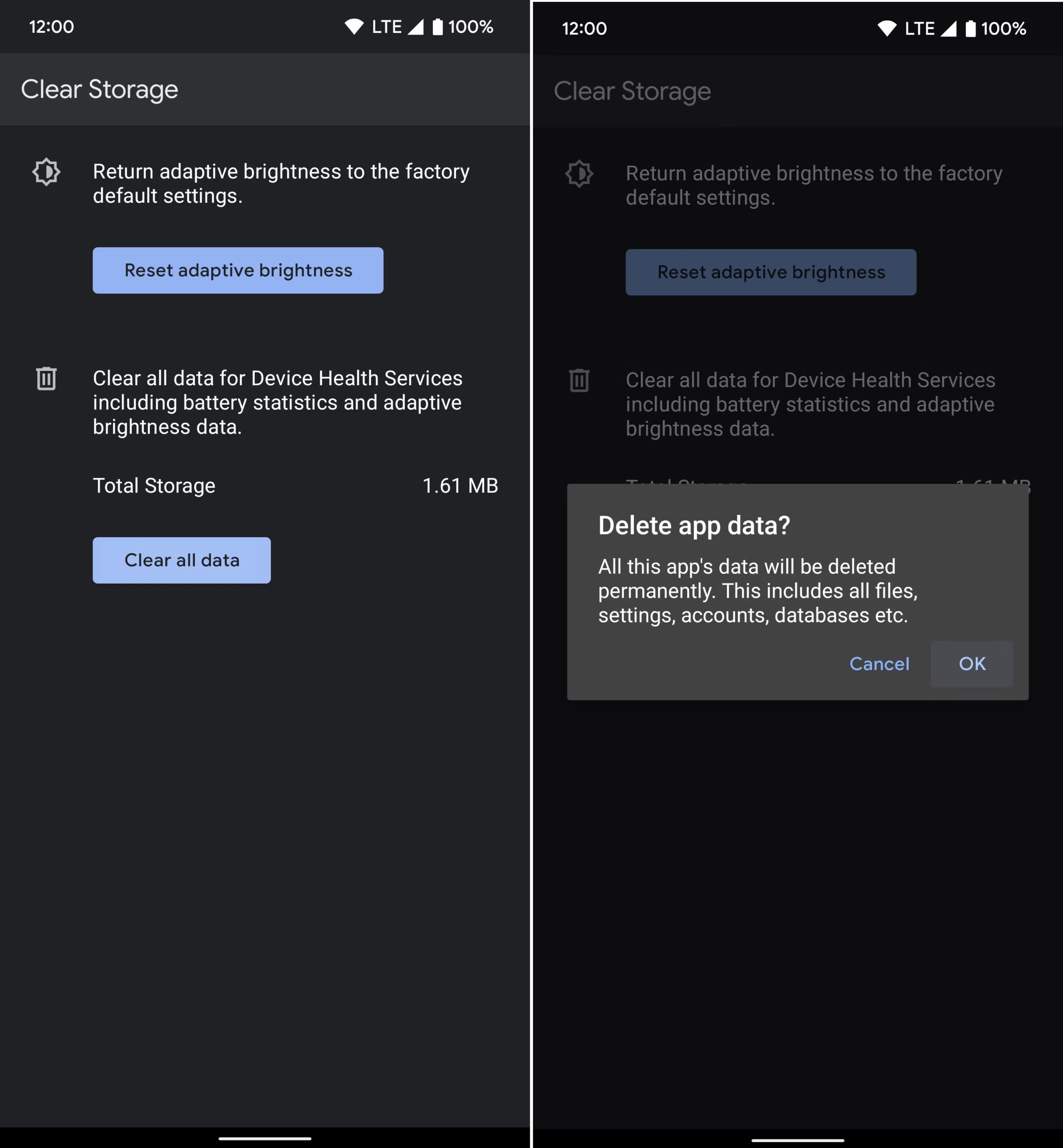 Προσαρμοστική φωτεινότητα επαναφορα