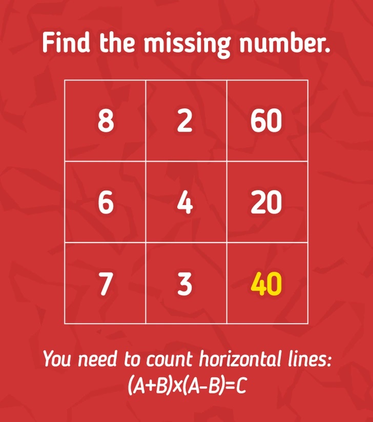 Τεστ IQ μαθηματικό παζλ λύση