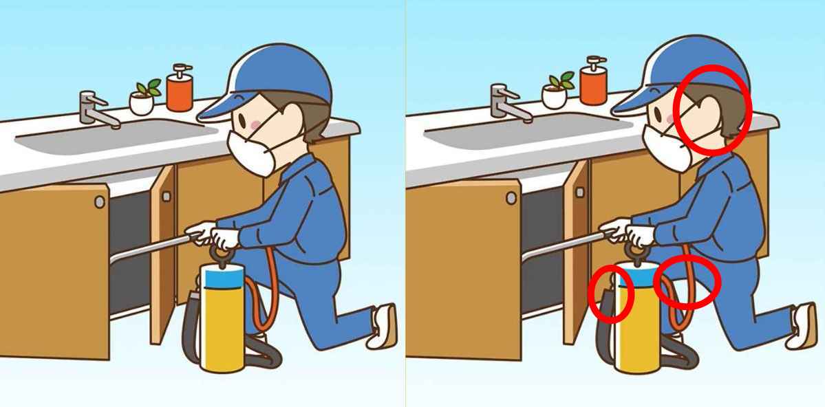 Τεστ παρατηρητικότητας, διαφορές, άνδρας Απεντόμωση λύση