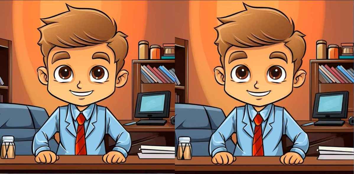 Τεστ παρατηρητικότητας, διαφορές άνδρας γραφείο