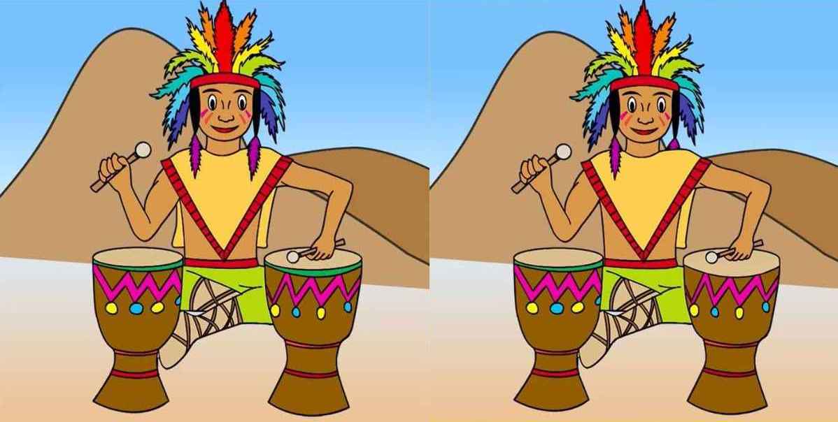 Τεστ παρατηρητικότητας, διαφορές, ινδιάνος