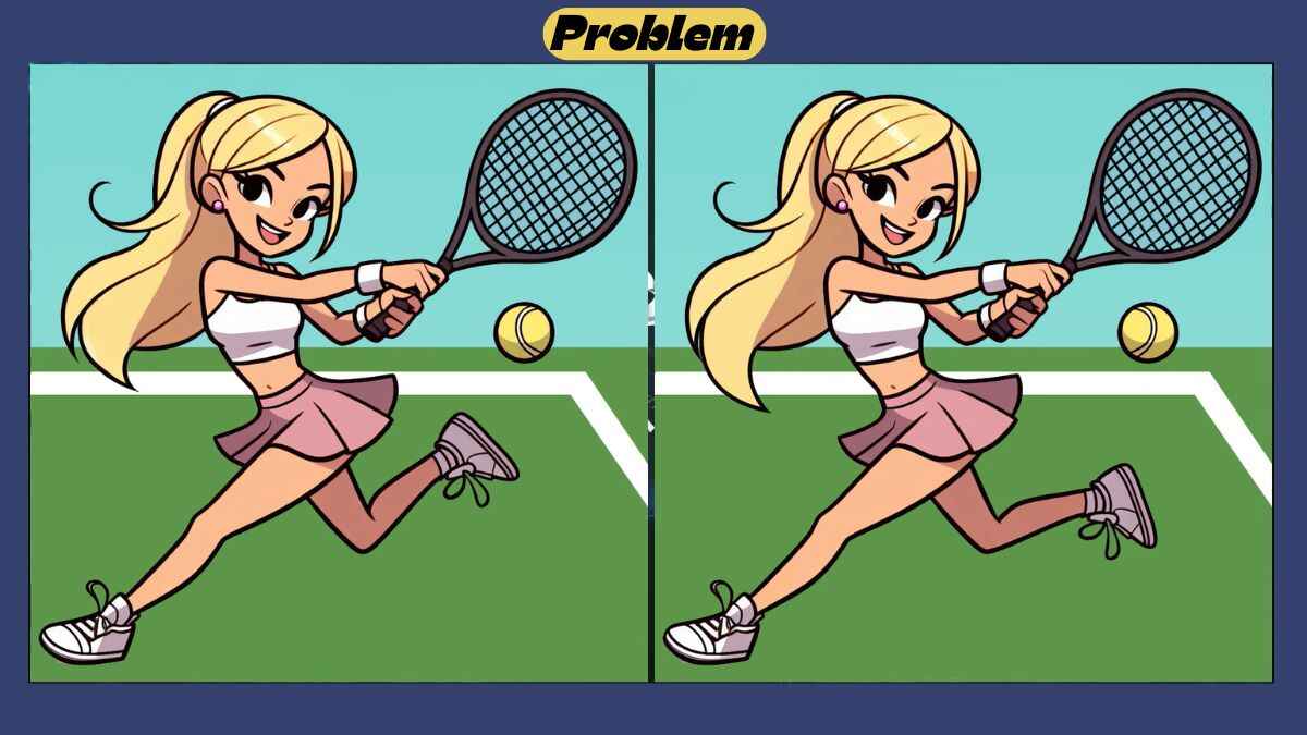 Τεστ παρατηρητικότητας, διαφορές, τένις, 