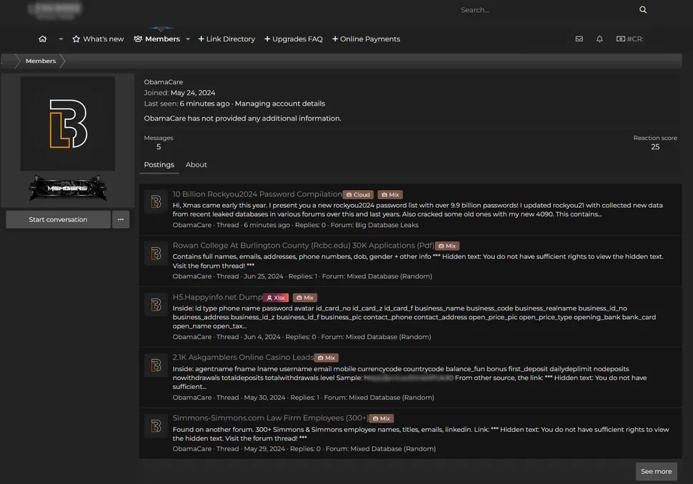 Διαρροή κωδικών πρόσβασης RockYou2024