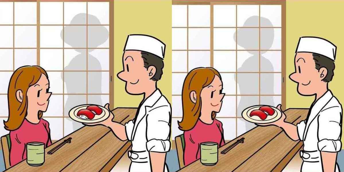 Τεστ παρατηρητικότητας, διαφορές, εστιατόριο