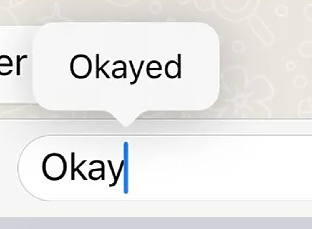 iPhone, αυτόματη διόρθωση