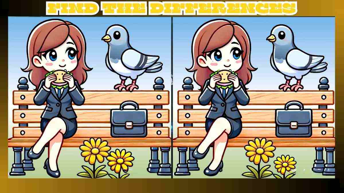 Τεστ παρατηρητικότητας, διαφορές, κοπέλα, περιστέρι