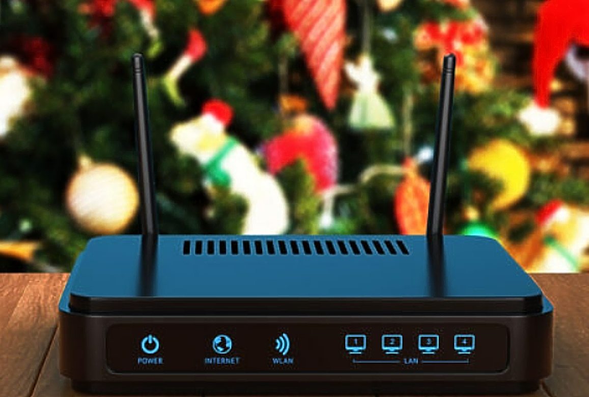 Wi-Fi, ρούτερ, χριστούγεννα