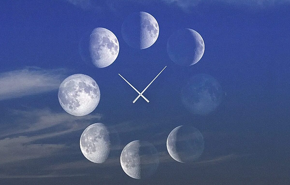 Φεγγάρι, Σελήνη, χρόνος