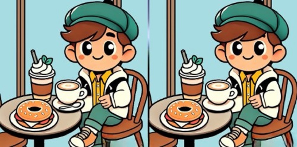 Τεστ παρατηρητικότητας, διαφορές, αγόρι, καφές