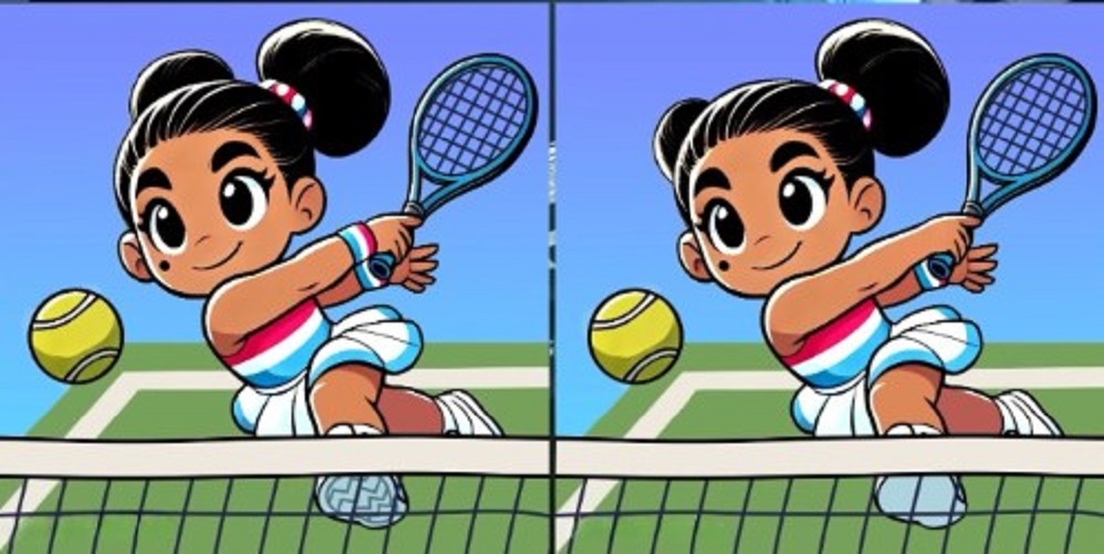 Τεστ παρατηρητικότητας, διαφορές, κοπέλα, τένις