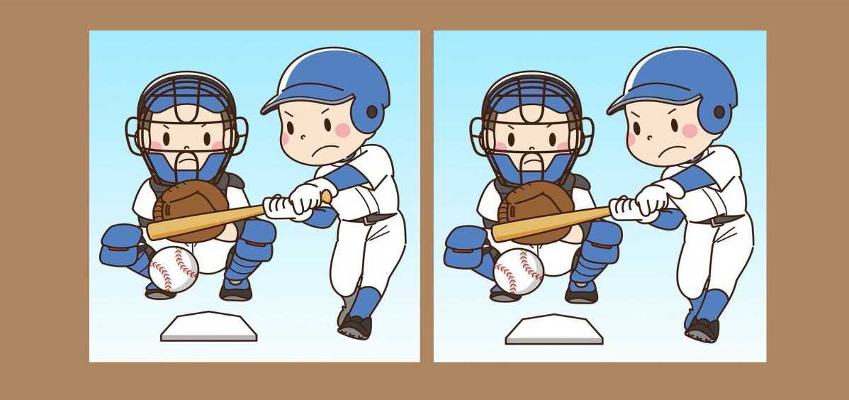 Τεστ παρατηρητικότητας, διαφορές, μπέιζμπολ