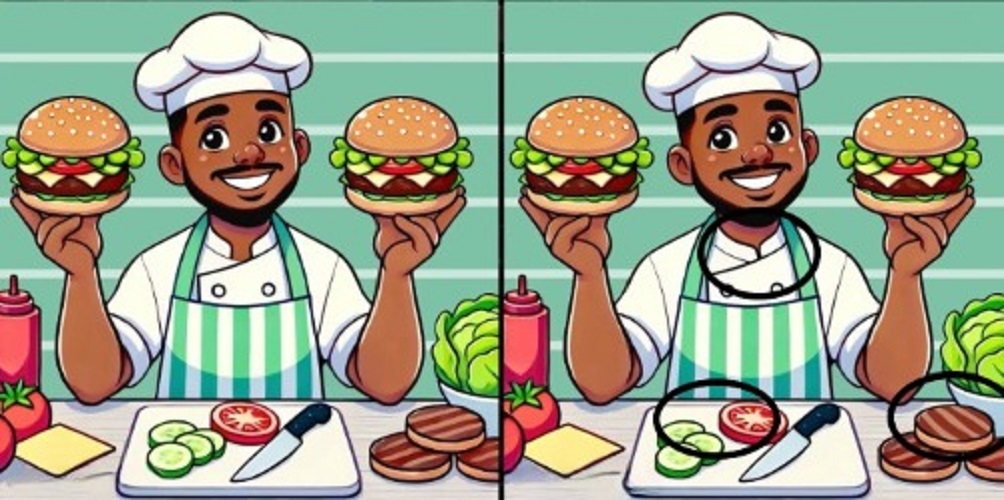 Τεστ παρατηρητικότητας, διαφορές, σεφ λύση