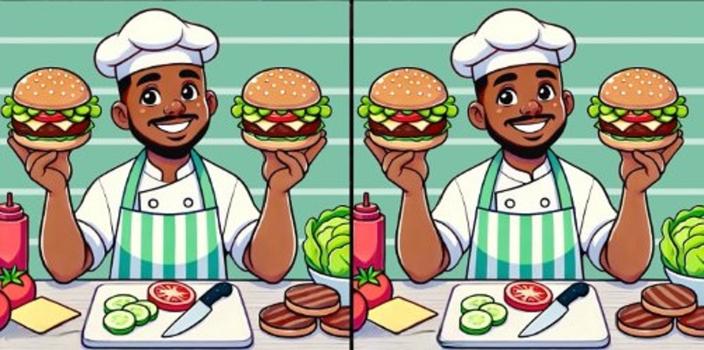 Τεστ παρατηρητικότητας, διαφορές, σεφ 