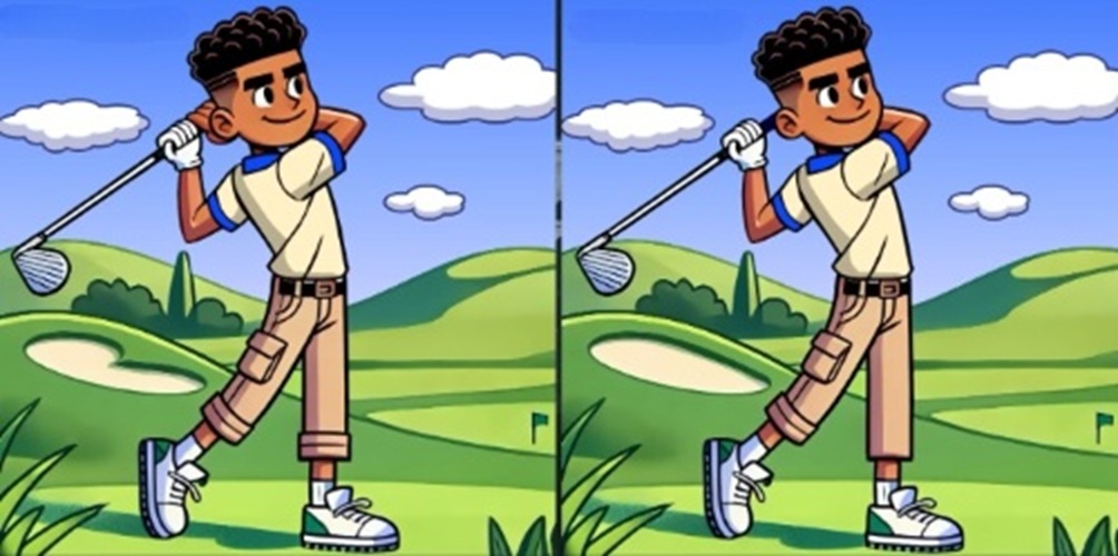 Τεστ παρατηρητικότητας, διαφορές, γκολφ