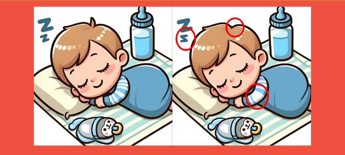 Τεστ παρατηρητικότητας, διαφορές, μωρό