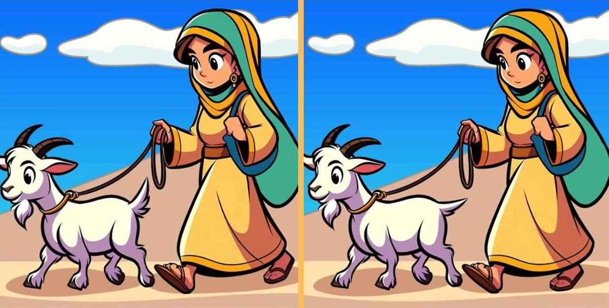 Τεστ παρατηρητικότητας, διαφορές, κορίτσι, κατσίκα