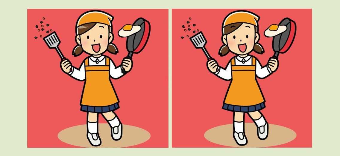 Τεστ παρατηρητικότητας, διαφορές, κορίτσι