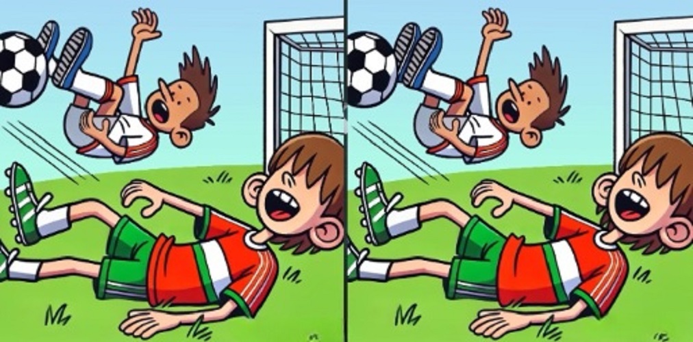 Τεστ παρατηρητικότητας, διαφορές, παιδιά, ποδόσφαιρο