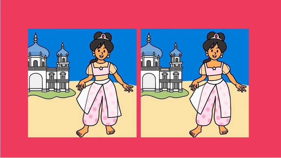 Τεστ παρατηρητικότητας, διαφορές, πριγκίπισσα