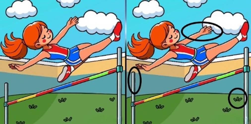 Τεστ παρατηρητικότητας, διαφορές, αθλήτρια